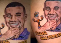 Fã do BBB faz tatuagem realista com rosto de Davi Brito