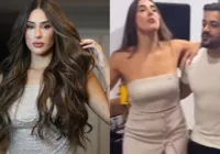 Fila andou? Deniziane é vista 'agarrada' com suposto affair em festa