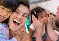 Filha de Arthur Aguiar e Maira chama padrasto de “papai” e web reage