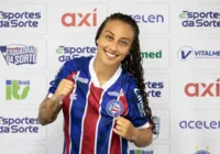 "Grande estrutura", afirma Kamile Loirão, nova atacante do Bahia