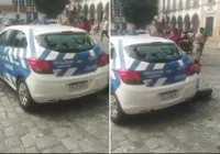 Homem é preso após depredar viatura da prefeitura de Salvador