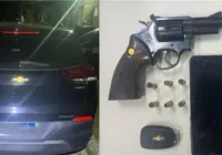 Homem é preso armado em carro roubado em Salvador