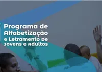 Inscrições para Programa de Alfabetização terminam nesta terça