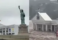 Loja da Havan é inundada após temporal no Rio Grande do Sul imagem