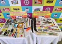 PM retém 86 objetos proibidos nos portais de abordagem na Micareta