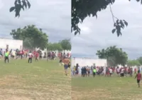 Partida de futebol na Bahia termina com tiros e briga generalizada