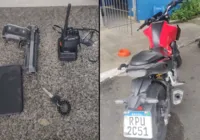 Polícia Militar recupera moto roubada e apreende drogas na RMS