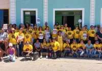 Professores do Capão protestam em frente à Prefeitura de Palmeiras