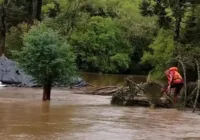 Santa Catarina segue com chuva e previsão de enchente e ventos fortes