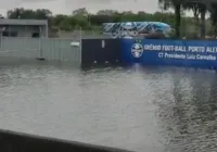 Temporal alaga centros de treinamento de Inter e Grêmio