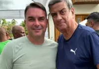 Unha e carne? Prefeito de Feira recebe visita de Flávio Bolsonaro