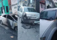 Vídeo: carros são incendiados por criminosos em Salvador