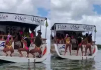 Vídeo: praia paradisíaca é palco para festa com 'lancha-paredão'