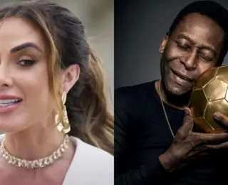 Após 1 ano e meio, Nicole Bahls descobre morte de Pelé: "Tadinho"