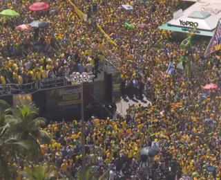 Ato com Bolsonaro no Rio reúne 32,7 mil pessoas, indica monitoramento