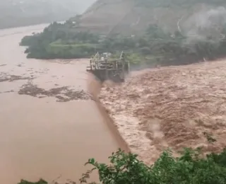 Barragem do RS se rompe parcialmente devidos fortes chuvas