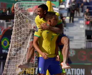 Brasil goleia Japão e vai à semifinal do Mundial de Beach Soccer