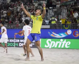 Brasil vence Irã e se classifica para final da Copa de Beach Soccer