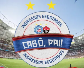 Cabô! Torcida do Bahia esgota ingressos para clássico contra o Vitória