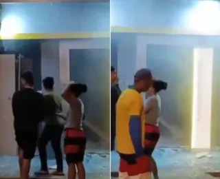 Bandidos explodem caixas eletrônicos e atacam sede da PM na Bahia