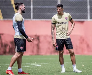 Com bolas paradas, Vitória treina em preparação para o Ba-Vi