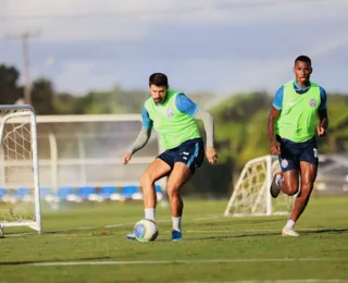 Com técnico e finalizações, Bahia treina de olho no Botafogo