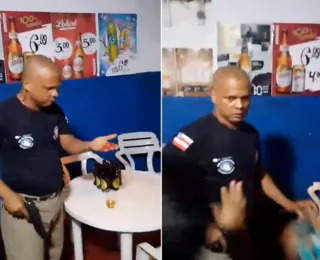 Corregedoria vai apurar conduta de PM flagrado agredindo mulher em bar