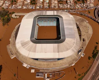 Grêmio e Inter esperam água baixar para avaliar estragos; veja imagens