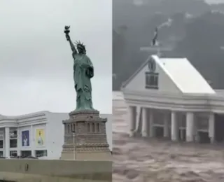 Loja da Havan é inundada após temporal no Rio Grande do Sul