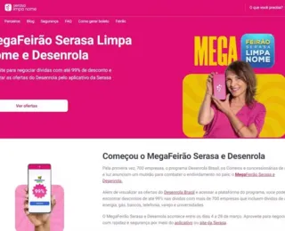 MegaFeirão: Criminosos aplicam golpes usando programa do Serasa