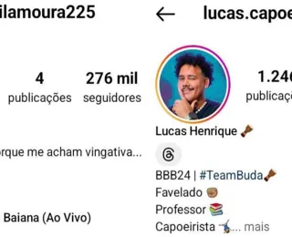 Mulher de Lucas declara torcida a Davi e ultrapassa o marido no Instagram