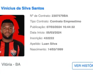 No BID! Luan está regularizado e pode estrear pelo Vitória