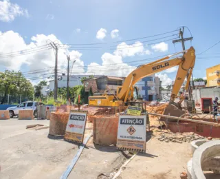 Obras da Embasa afetam trânsito em Salvador e Lauro de Freitas