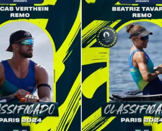 Remadores Beatriz Tavares e Lucas Verthein se garantem em Paris 2024