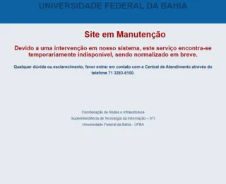 Site da UFBA sai do ar e é vinculado a empresa de apostas da Indonésia