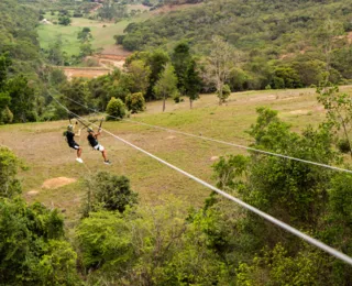 Terceira maior tirolesa da América Latina fica em Ibicoara, na Bahia