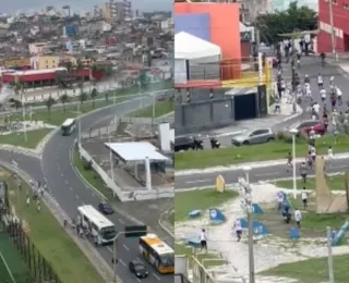 Torcedores soltam bomba e atingem ônibus antes do Ba-Vi; veja