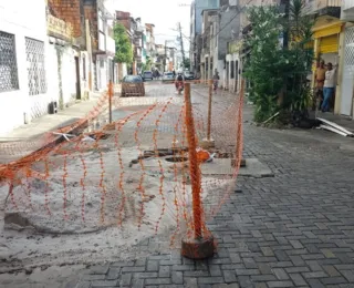 Tráfego de veículos é interditado na Rua Direta do Curuzu