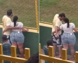 VÍDEO: Pode isso? Prefeito tem bunda 'apalpada' em estádio na Bahia