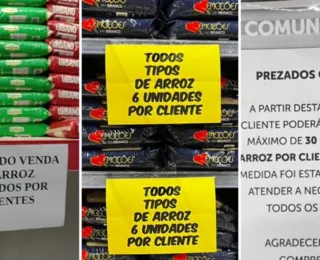 Vai acabar? Mercados em Salvador limitam compra de arroz