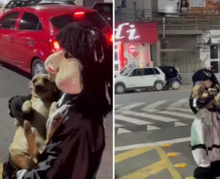 Vídeo: Fofão da Carreta Furacão 'sequestra' vira-lata caramelo