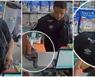 Vídeo: câmera flagra homem roubando pet shop no IAPI