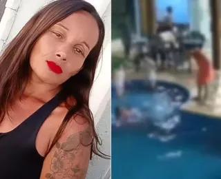 Vídeo mostra momento em que noiva morre afogada na festa do casamento