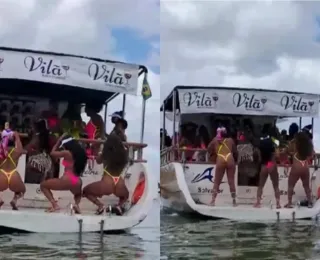 Vídeo: praia paradisíaca é palco para festa com 'lancha-paredão'