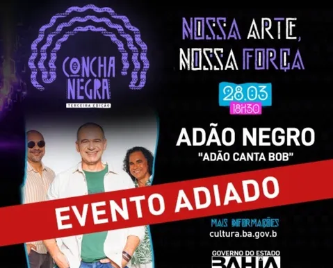 Show de Adão Negro que aconteceria nesta quinta é adiado para abril - Imagem
