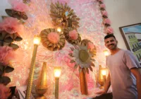 Altar de 5 metros celebra Santo Antônio e emociona devotos