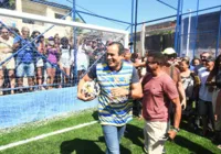 Bruno Reis comemora entrega do 44º campo de grama sintética
