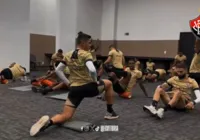Em Caxias do Sul, Vitória inicia preparação para pegar o Grêmio