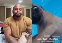 Ex-BBB Cezar Black chora por deixar cachorro se afogar: 'Me arrependo'