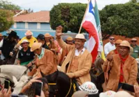 Filho de vaqueiro, Jerônimo se veste a caráter para evento em Curaçá